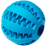 Игрушка для собак Homepet Silver Series мяч для чистки зубов каучук синий 7 см (1 шт)