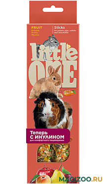 LITTLE ONE - Литл Ван палочки для морских свинок, кроликов и шиншилл с фруктами (2 шт)