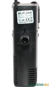 Фильтр внутренний SunSun с поворотной дождевой флейтой картридж губка для аквариума 40 – 120 л, 600 л/ч, 8 Вт (1 шт)