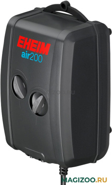 Компрессор Eheim Air Pump 200 двухканальный для аквариума 100 – 200 л, 200 л/ч, 3,5 Вт (1 шт)