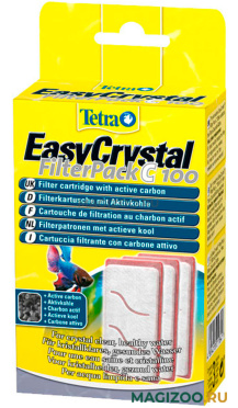 Tetra Easy Crystal Filter Pack C 100 - набор сменных картриджей для аквариума Tetra Cascade Globe (1 шт) 