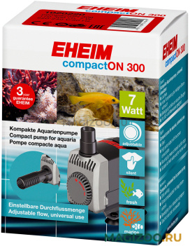Помпа погружная Eheim compactON 300 для аквариума 170 – 300 л/ч, 7 Вт, до 0,6 м (1 шт) 