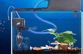Как установить компрессор в аквариум?
