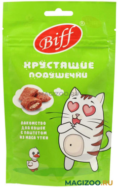 Лакомство TIT BIT BIFF для кошек подушечки с паштетом из утки 60 гр (1 шт)