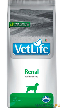 Сухой корм FARMINA VET LIFE CANIN RENAL для взрослых собак при почечной недостаточности (2 кг)