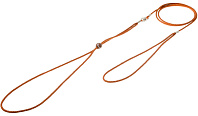 Ринговка для собак круглая с бусинкой светло-коричневая 3 мм V.I.Pet (1 шт)