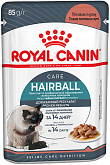 ROYAL CANIN HAIRBALL CARE для взрослых кошек для вывода шерсти в соусе пауч (85 гр)