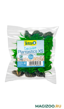 Растение для аквариума пластиковое мини зеленое Tetra DecoArt Plant XS Green Refill 6 см уп. 6 шт (1 уп) 