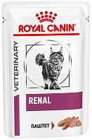 ROYAL CANIN RENAL FELINE для взрослых кошек при хронической почечной недостаточности паштет пауч (85 гр)