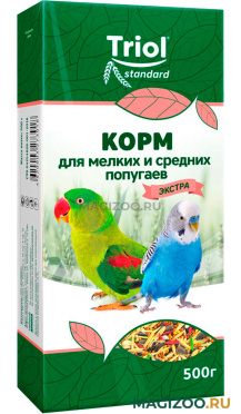 TRIOL STANDARD корм для средних и мелких попугаев Экстра (500 гр)