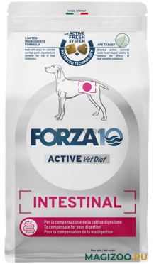 Сухой корм FORZA10 DOG ACTIVE VET DIET INTESTINAL для взрослых собак всех пород при заболеваниях желудочно-кишечного тракта (10 кг)