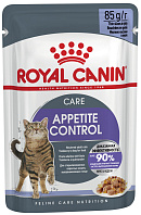 ROYAL CANIN APPETITE CONTROL CARE диетические для взрослых кошек контроль выпрашивания корма в желе пауч (85 гр)