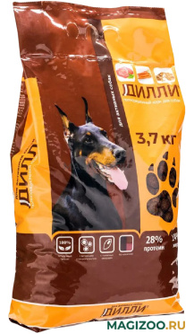Сухой корм ДИЛЛИ для взрослых активных собак всех пород (3,7 кг)
