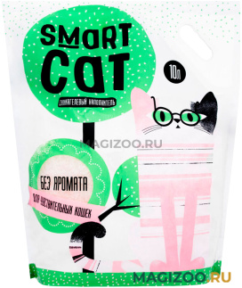 SMART CAT наполнитель силикагелевый для туалета чувствительных кошек без запаха (4,37 кг)