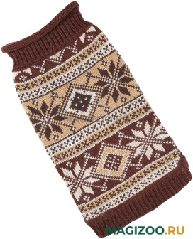 FOR MY DOGS свитер для собак коричневый FW965-2021 (12-14) 