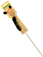 Игрушка для кошек Homecat дразнилка Хвостик из норки с помпонами на пружинках (1 шт)