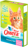 Лакомство ОМЕГА NEO+ Веселый малыш для котят с таурином и пребиотиком  (60 шт)