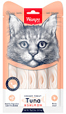 Лакомство WANPY CAT для кошек нежное пюре с тунцом и лососем (70 гр)