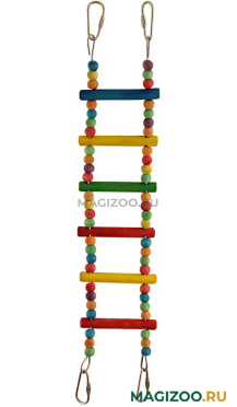 Игрушка для птиц Triol Лестница большая с бусинами 46 см (46 см)