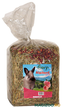 FIORY FIENO ALPILAND ROSE – Фиори сено с альпийскими травами и розой для грызунов и кроликов (500 гр)