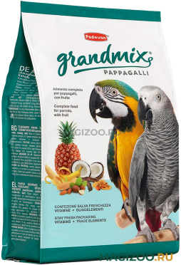 PADOVAN GRANDMIX PAPPAGALLI корм для крупных попугаев (2 кг)