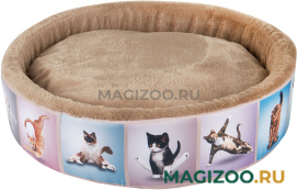 Лежак для кошек Xody Премьер Йога Кэтс № 3 57 х 57 х 12 см (1 шт)