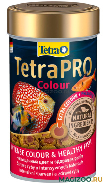 TETRA PRO COLOUR корм чипсы для всех видов рыб для усиления и поддержания окраски (100 мл)