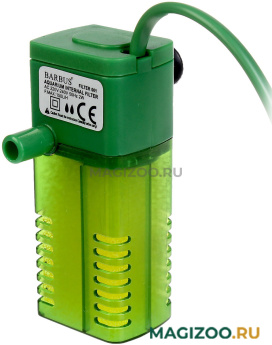 Фильтр внутренний BARBUS FILTER 001 с регулятором и флейтой для аквариума до 20 л, 150 л/ ч, 2 Вт (1 шт)