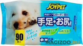 Влажные салфетки для базового ухода для собак и кошек Premium Pet Japan для ухода за лапами и областью под хвостом 90 шт (1 уп)