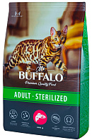 MR.BUFFALO ADULT STERILIZED для взрослых кастрированных котов и стерилизованных кошек с лососем (0,4 кг)