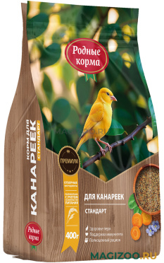 РОДНЫЕ КОРМА корм для канареек стандарт (400 гр)