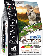 FORZA10 DOG LEGEND NEW ZELAND ALL BREEDS беззерновой для взрослых собак всех пород с ягненком и олениной (2,27 кг)