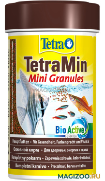 TETRAMIN MINI GRANULES корм гранулы для мелких рыб (100 мл)