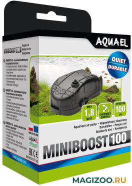 Компрессор AQUAEL MINIBOOST 100 для аквариума до 100 л, 100 л/ч, 1,8 Вт (1 шт)