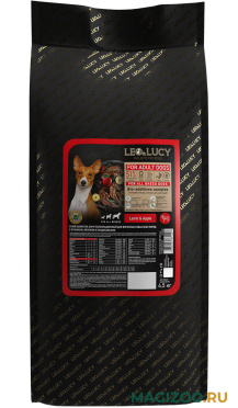 Сухой корм LEO&LUCY HOLISTIC для взрослых собак всех пород с ягненком, яблоком и биодобавками (4,5 кг)