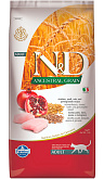FARMINA CAT N&D ANCESTRAL GRAIN CHICKEN & POMEGRANATE низкозерновой для взрослых кошек с курицей и гранатом (5 кг)