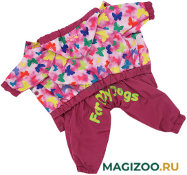 FOR MY DOGS дождевик для собак розовый для девочек 442SS-2020 F (16)