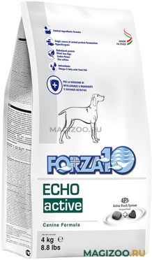 Сухой корм FORZA10 DOG ECHO ACTIVE для взрослых собак всех пород при заболеваниях слуховых органов (4 кг)